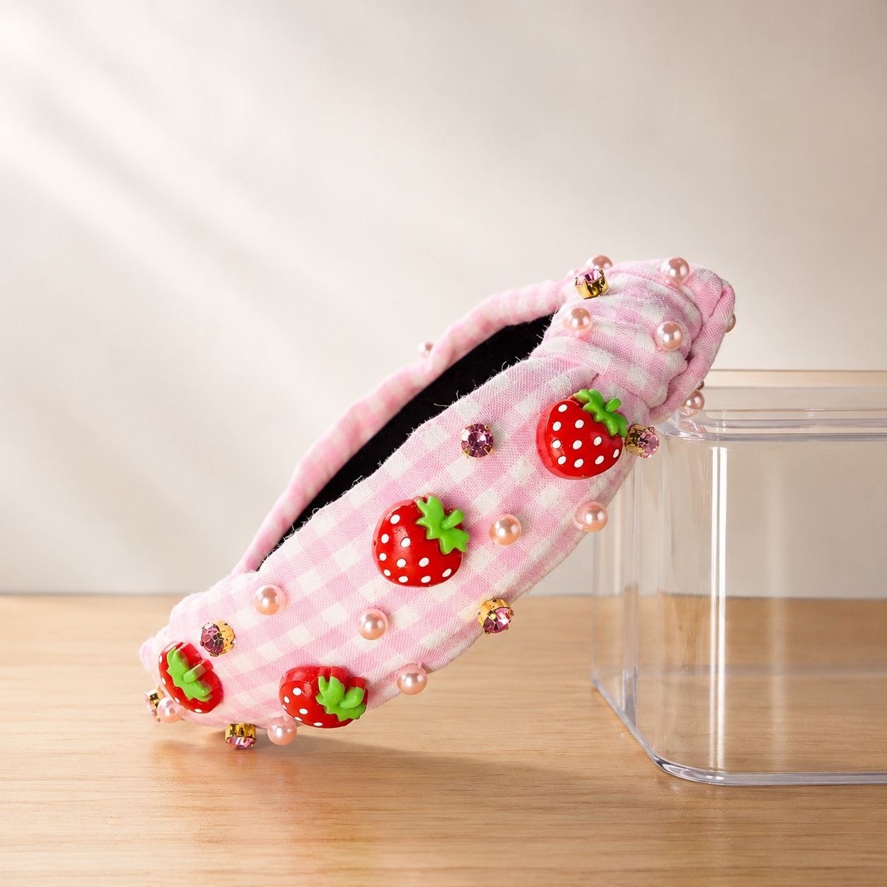 Embellished Knotted Headband - Sweet Berries