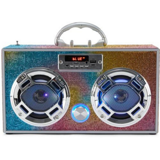 Bluetooth boombox - swirl bling