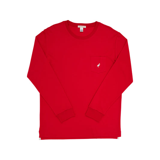 Carter l/s mens crewneck - richmond red