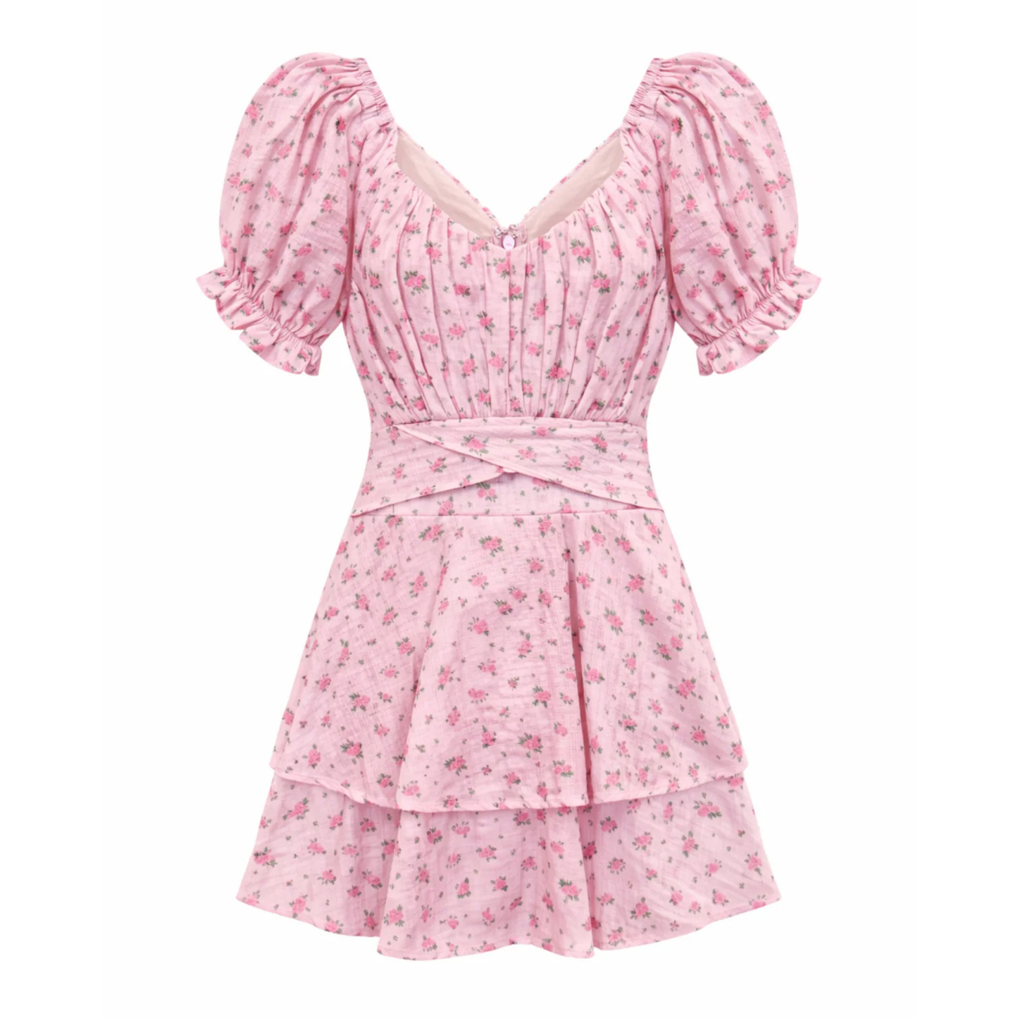 Delilah dress - blush rose ditsy