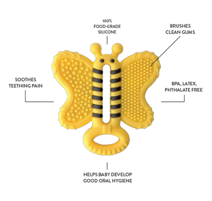 Toothbrush teether - bee brush