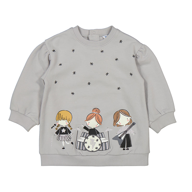 Fleece sweater - pearl