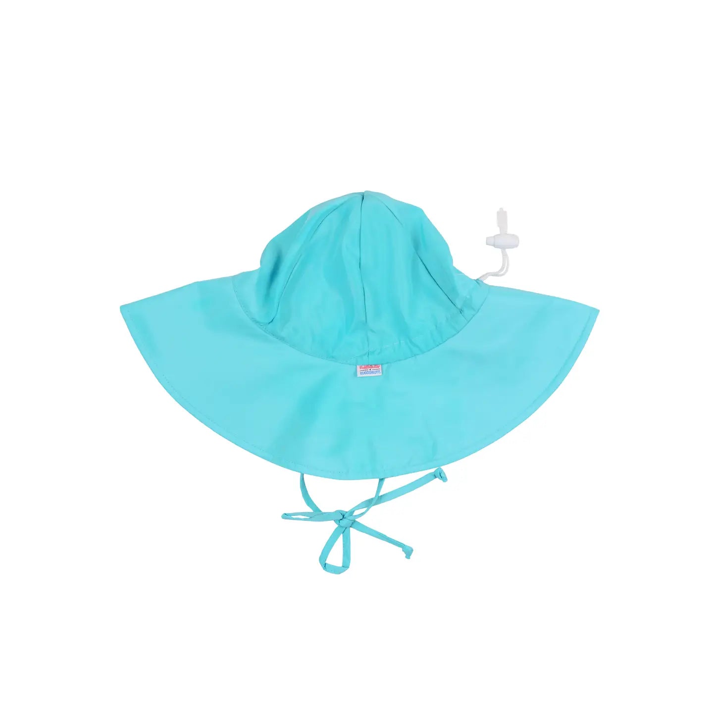 Bright aqua sun protective hat