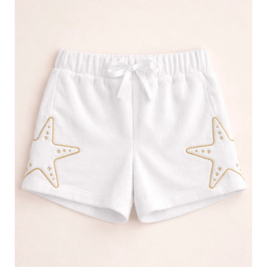 Starfish emb. terry shorts