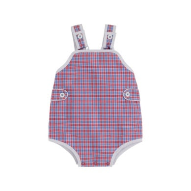 Skipper sunsuit - lawn party plaid