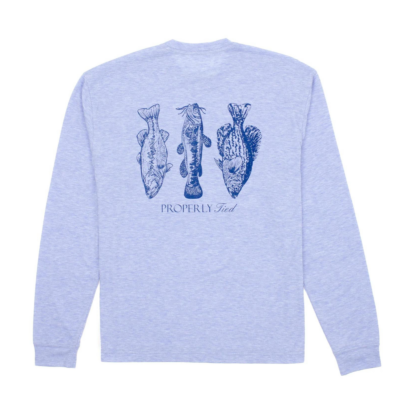 Portland l/s fisherman's paradise - baby blue heather