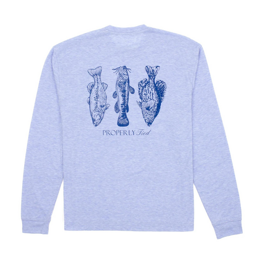 Portland l/s fisherman's paradise - baby blue heather