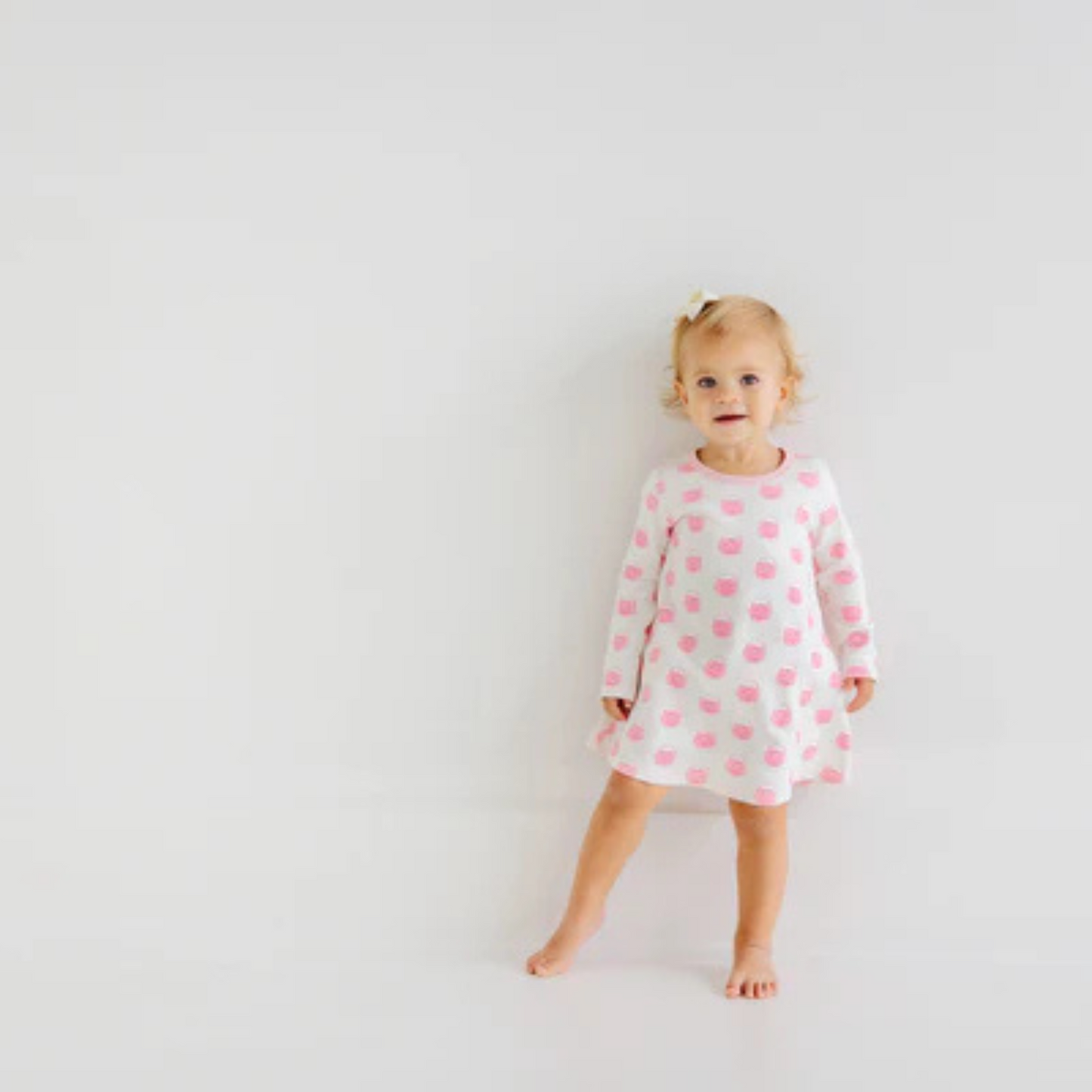 L/s polly play dress - vintage prep pumpkin pails