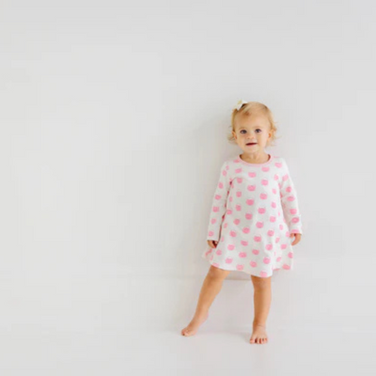 L/s polly play dress - vintage prep pumpkin pails