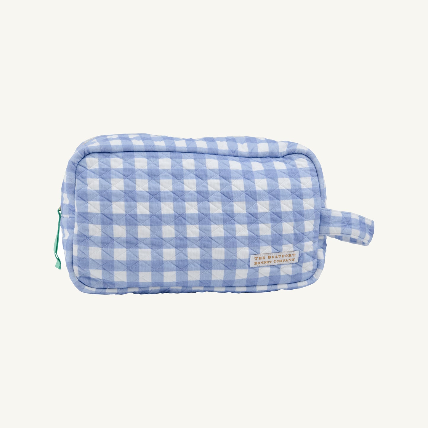 Tate's toiletry kit - park city periwinkle gingham
