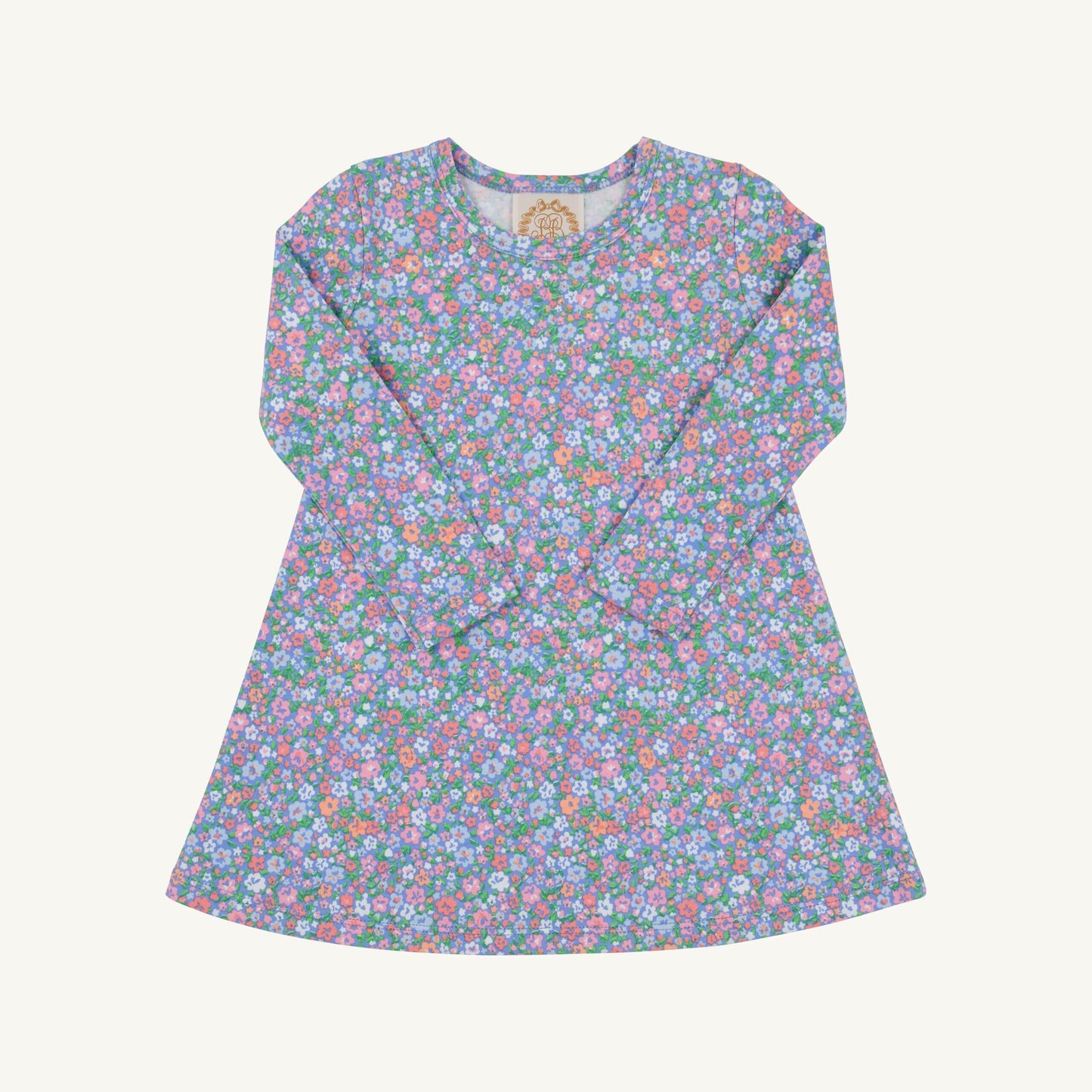 Polly l/s play dress - mountain brook mini floral