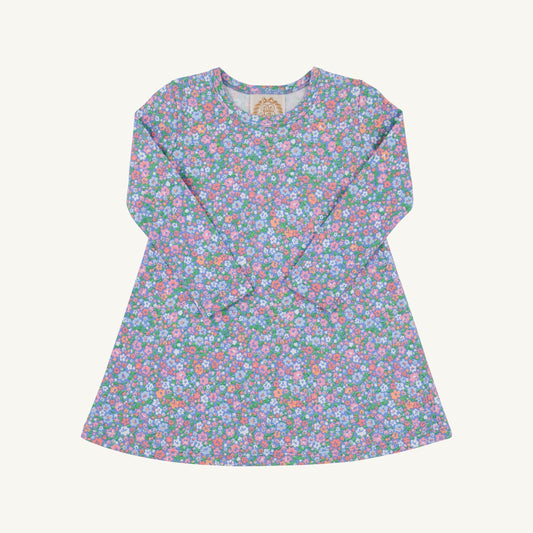 Polly l/s play dress - mountain brook mini floral