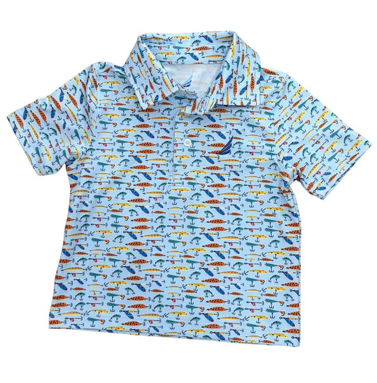 Miles s/s polo - fishing lures