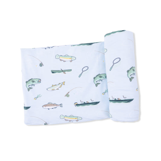 Fishing swaddle blanket
