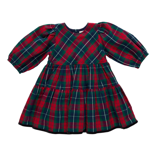 Maribelle dress - red tartan