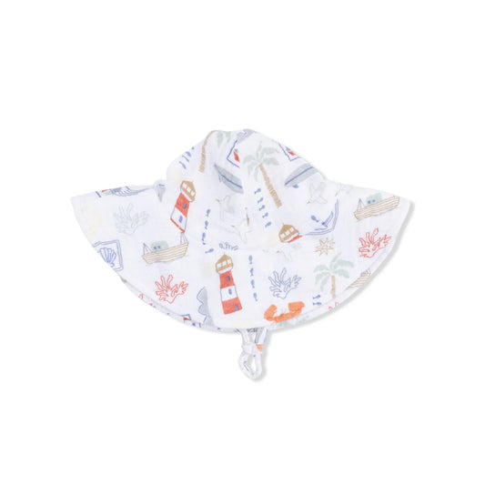 Club mediterranean wide brim sun hat