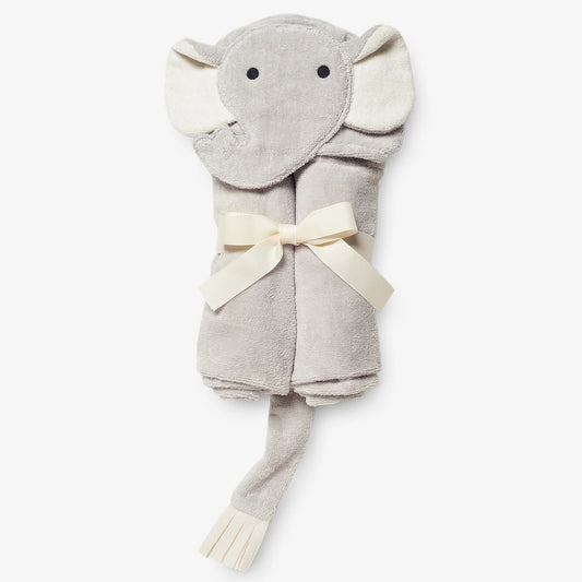 Gray elephant bath wrap