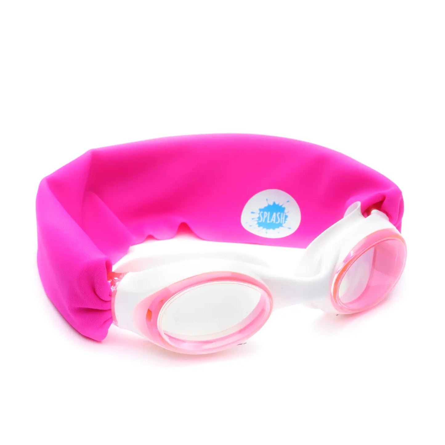 Pretty in pink swim goggles