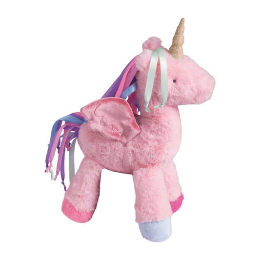 Pink pegasus ribbon plush