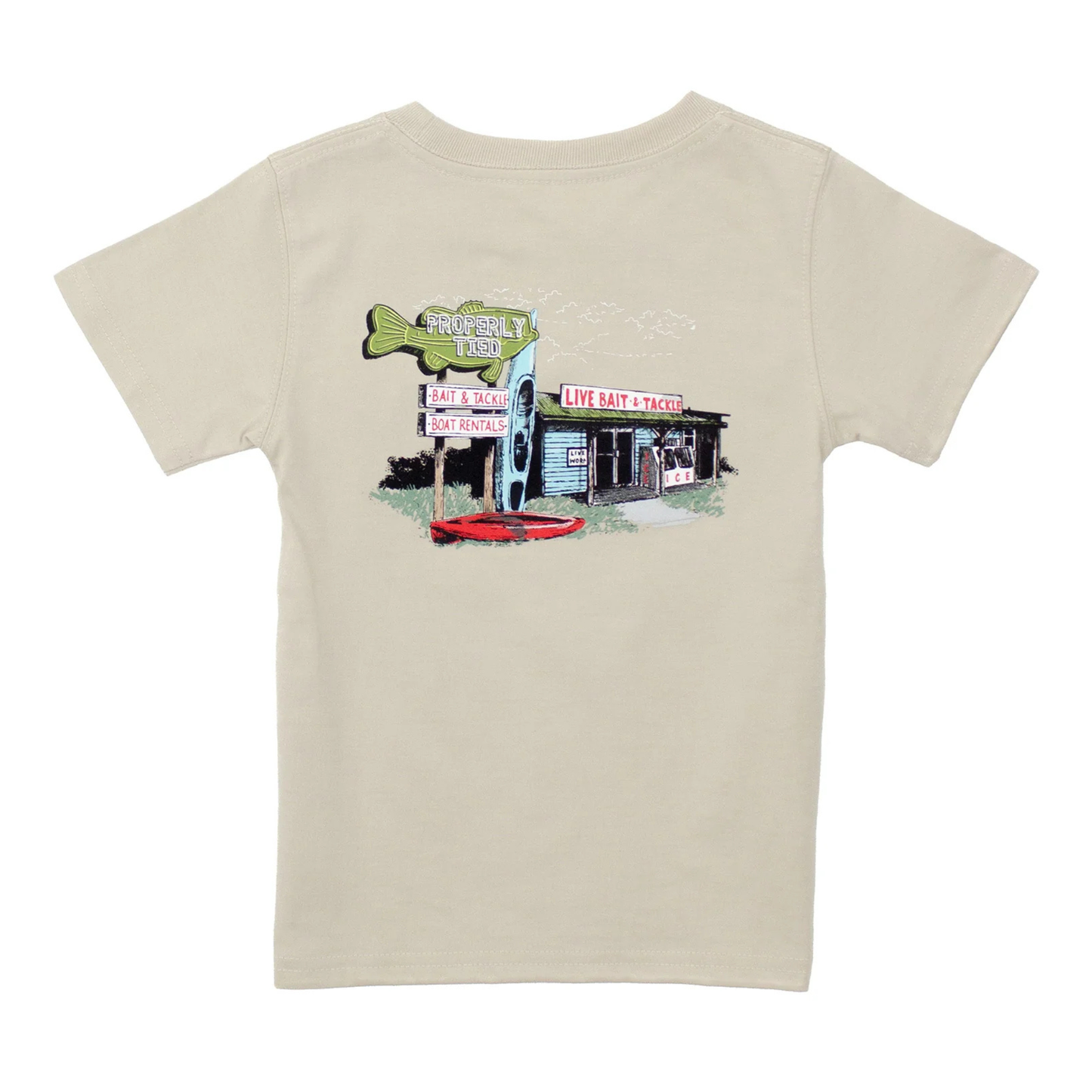 Bait shop s/s tshirt - linen