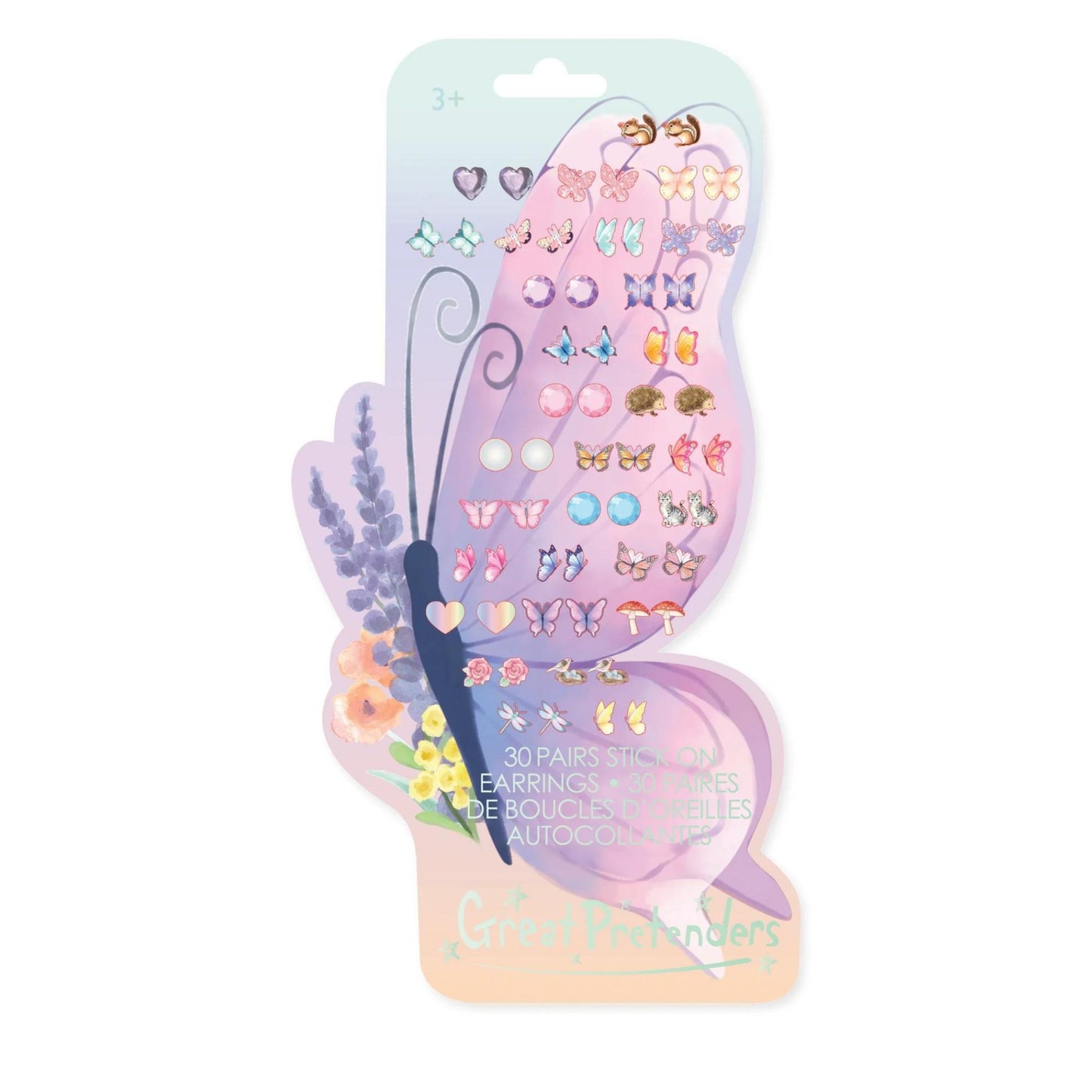 Butterfly sticker earrings