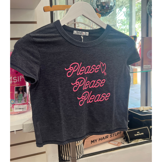 Please please please boxy top - navy