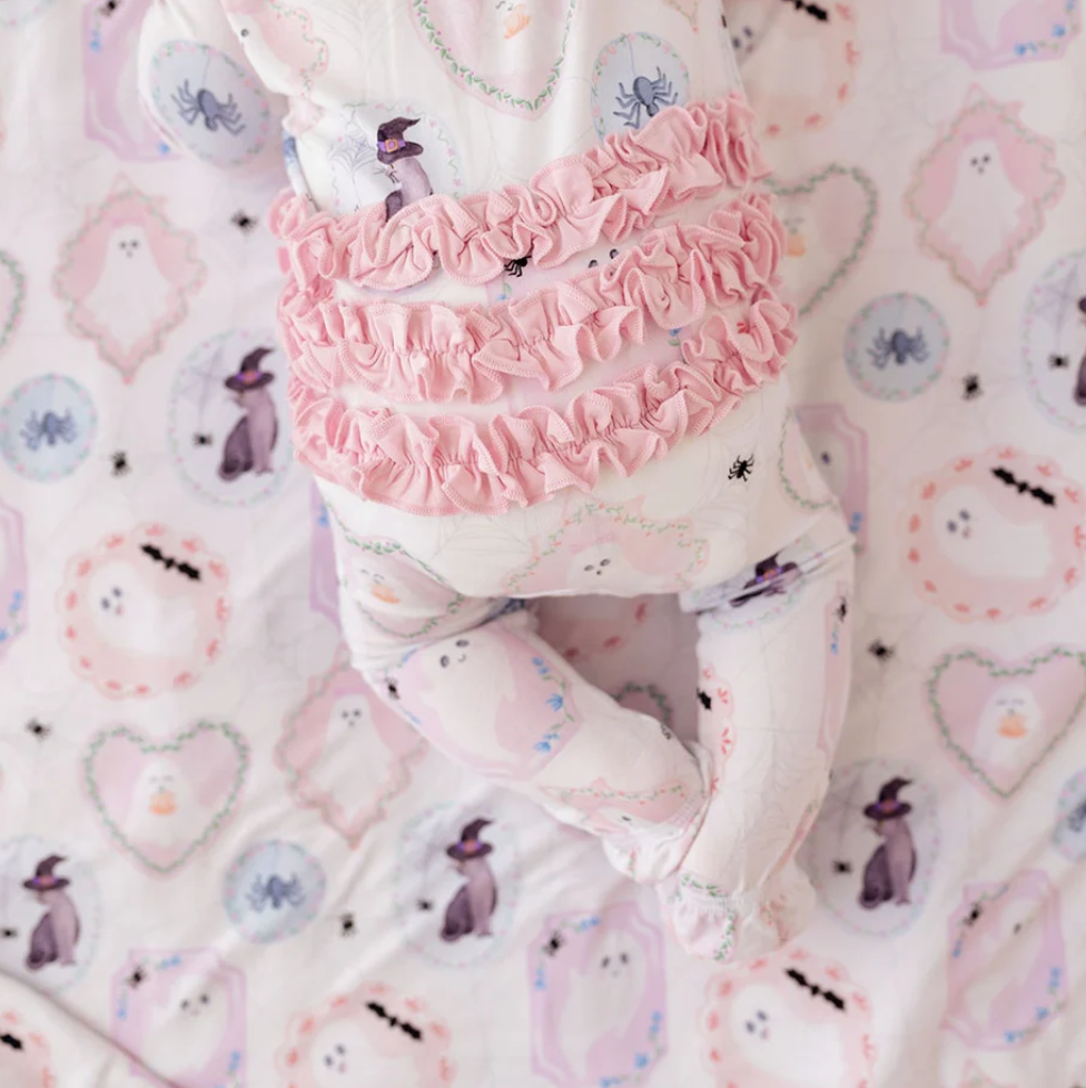 Posh Spooks Scallop Collar Ruffle Footie