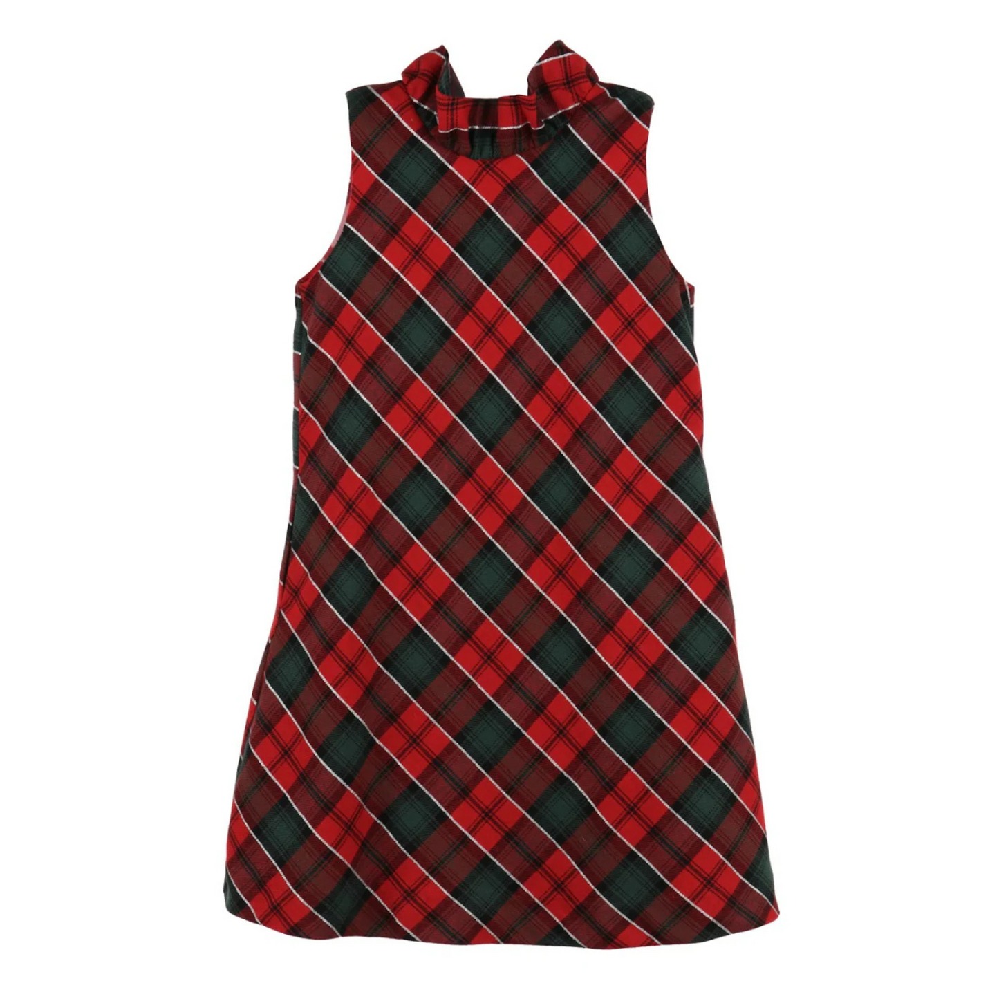 Blair plaid dress - red/green