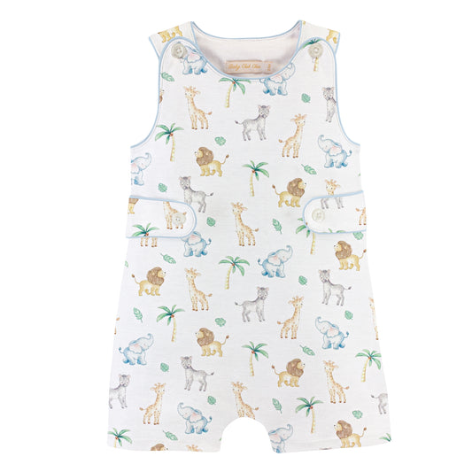 Little safari button romper