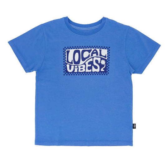 Local vibes vintage tee - marina blue