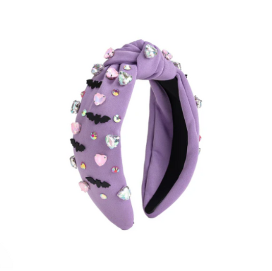 Bat Halloween Gemstone Headband