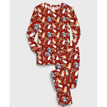 Holiday heelers l/s pjs