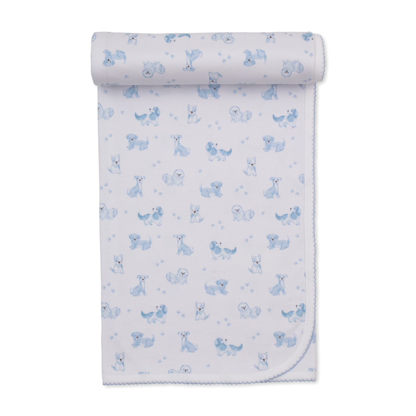 Puppy paws blanket - blue
