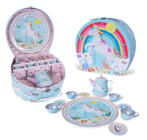 Rainbow fairy music tea set 11pc