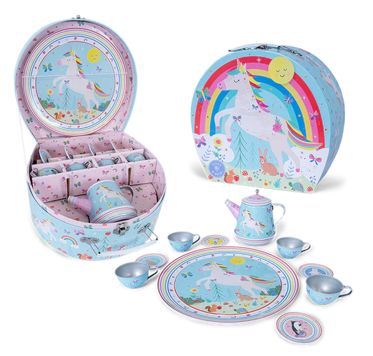 Rainbow fairy music tea set 11pc