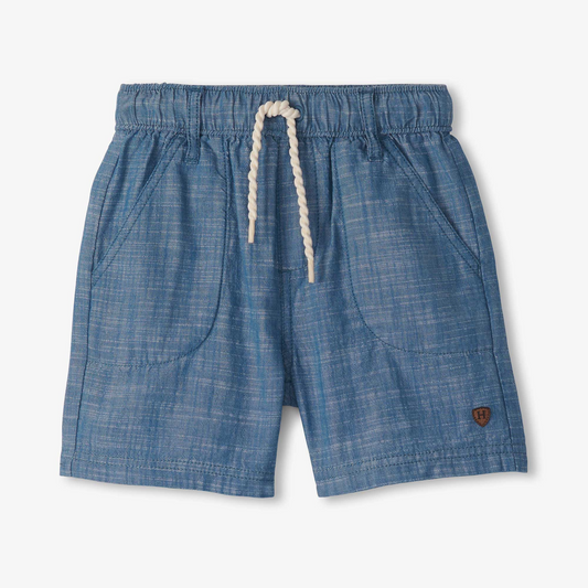 Chambray shorts - indigo blue