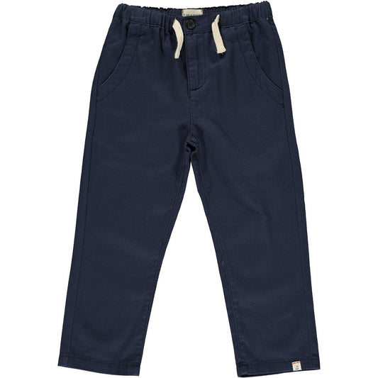 Navy twill pants