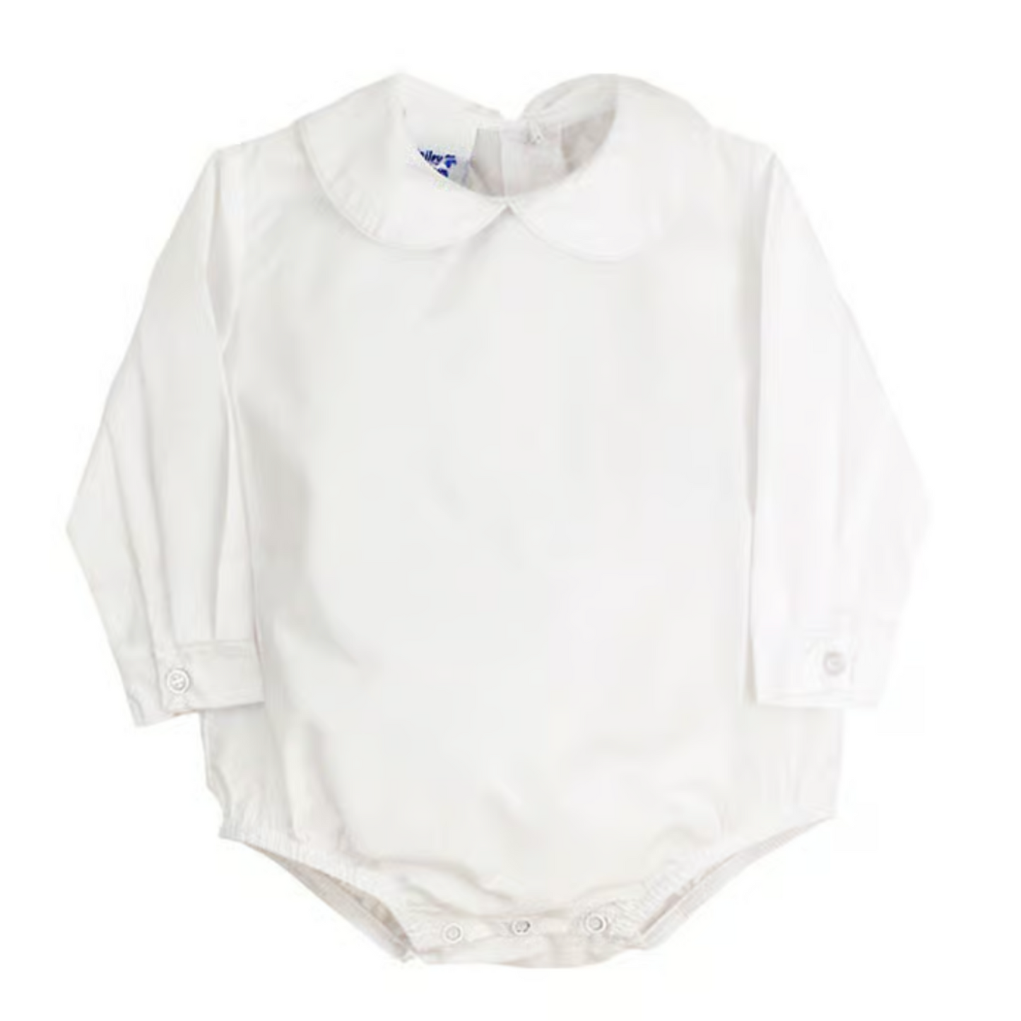 Boys l/s button back onesie