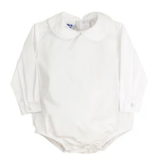 Boys l/s button back onesie