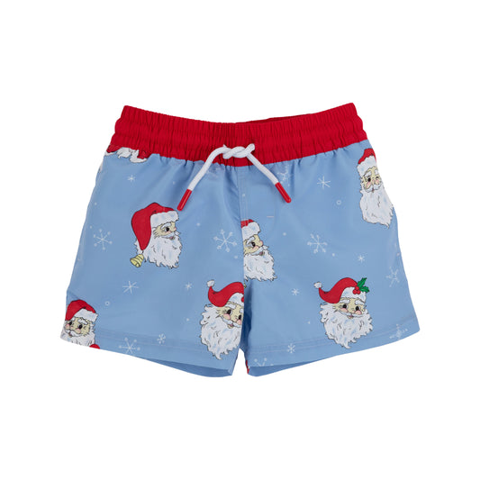 Tortola swim trunks - Dear Santa/blue