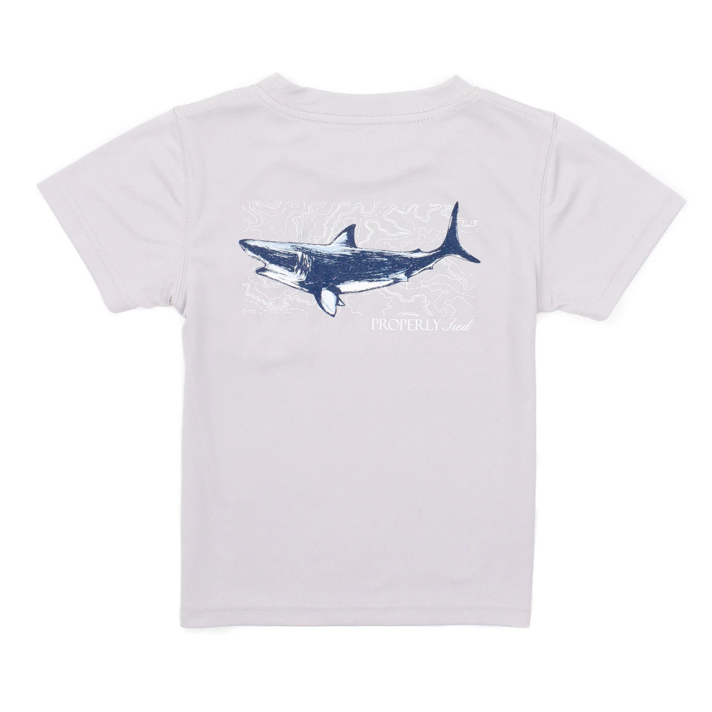 Shark perf s/s tee - ice grey