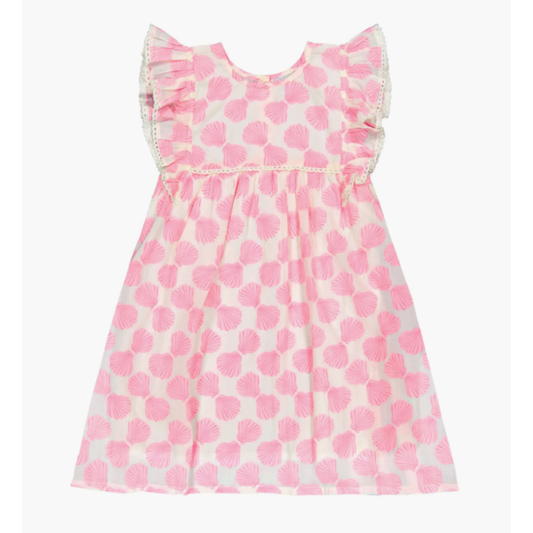 Seraphina dress - shell beach pink