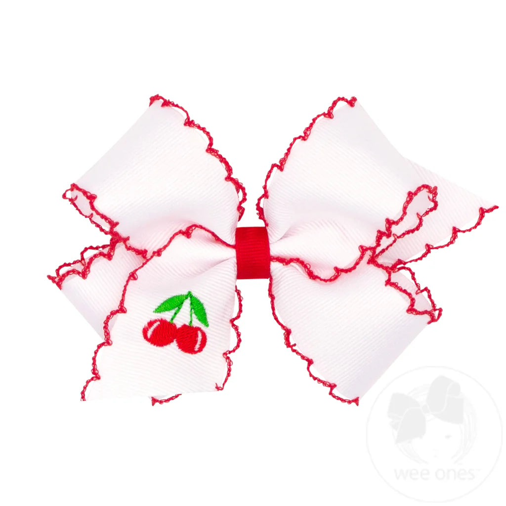 Cherry moonstitch med. bow