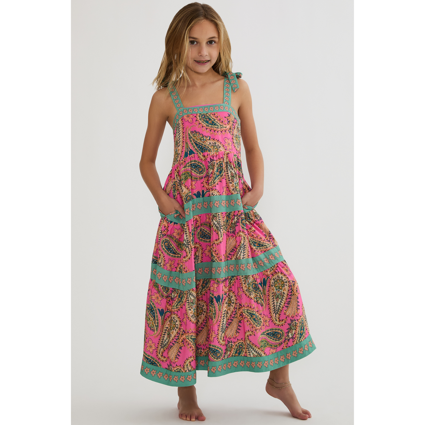 Little charlotte dress - capri soleil paisley