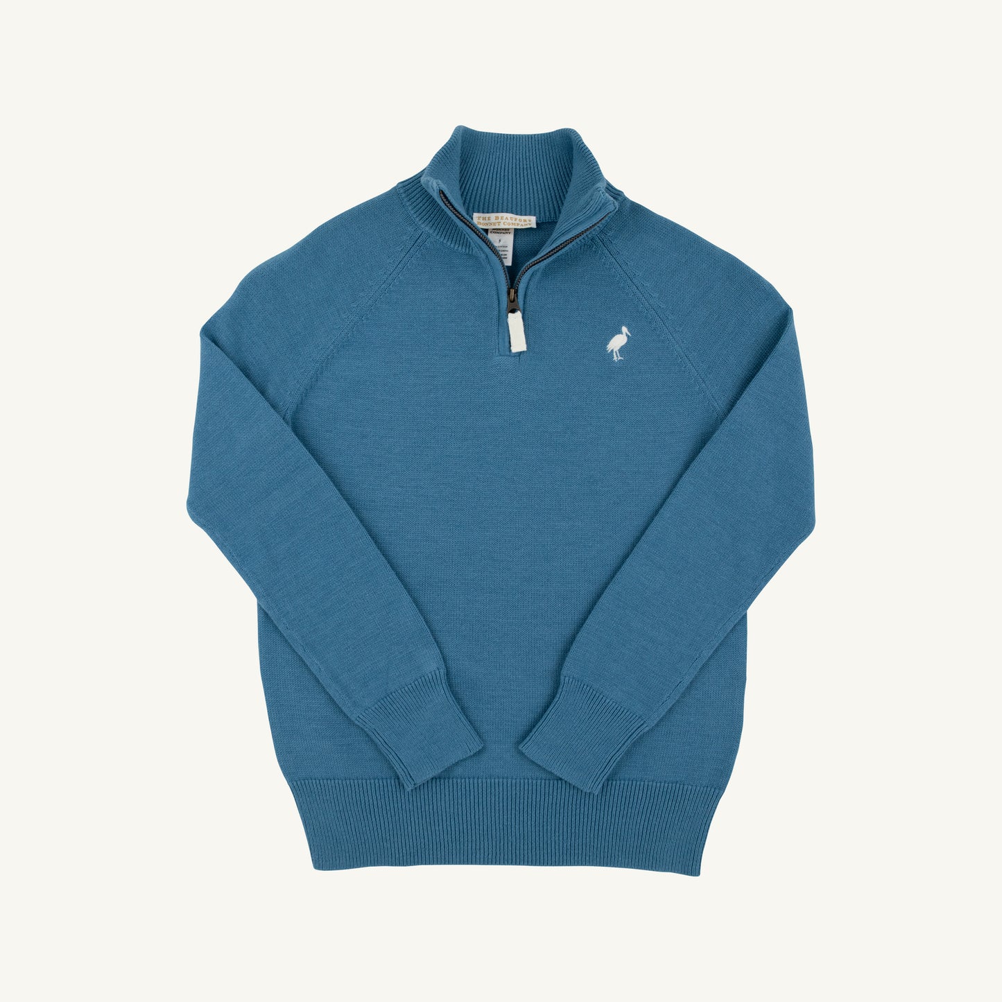 Hayden half zip sweater - barnsley blue