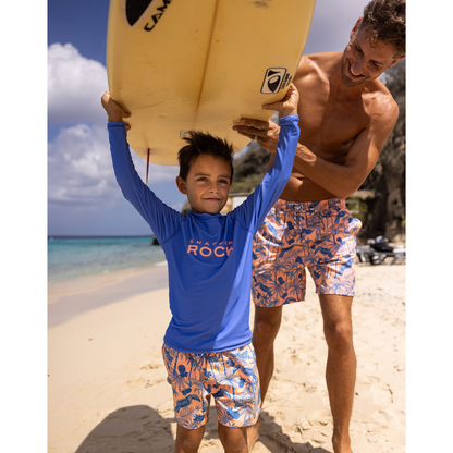 Azure blue sustainable l/s rash top