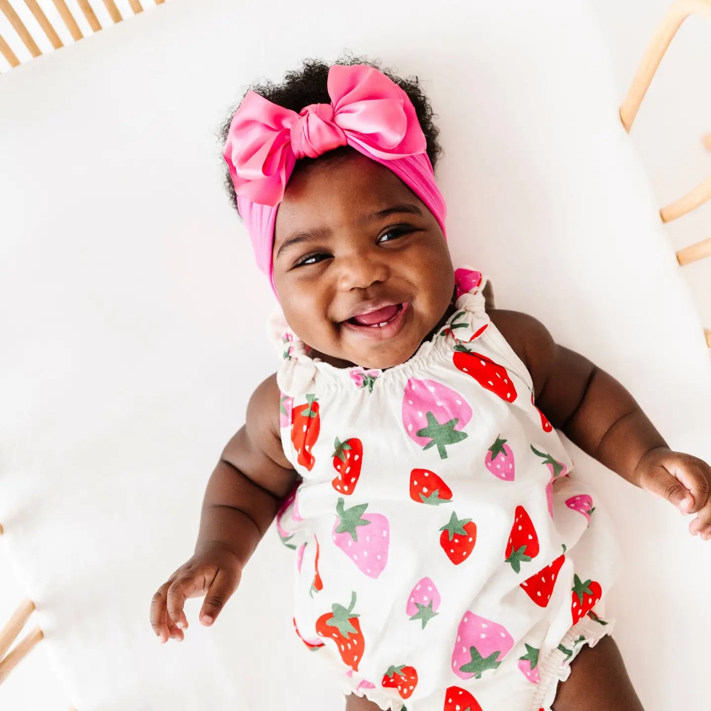 Satin nylon bow headband - light orchid