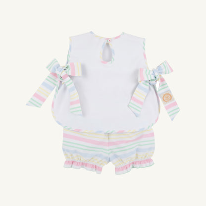 Talbott tie side set - cats/san antonia stripe/wawhite