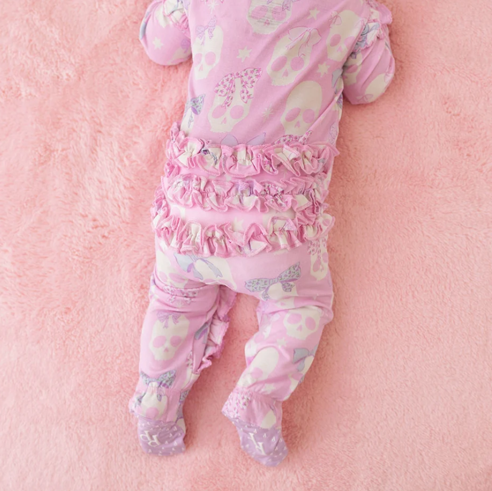 Ms. Kelly Picot Ruffled Footie