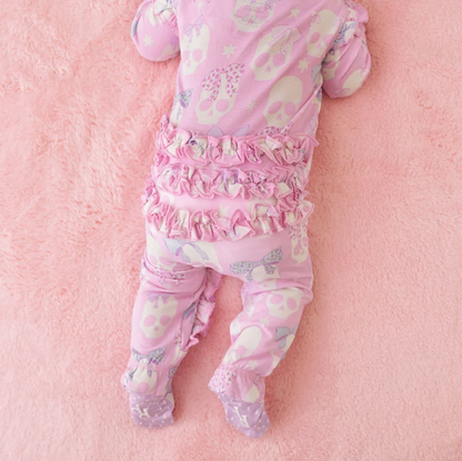 Ms. Kelly Picot Ruffled Footie